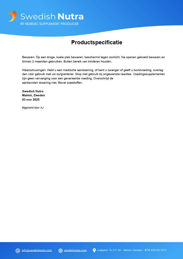 Swedish Nutra Essential Glucosamine MAX met collageen en MSM