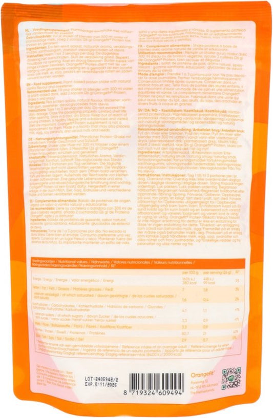 Orangefit Proteïne Poeder / Vegan Eiwitshake - 260g - Vanille