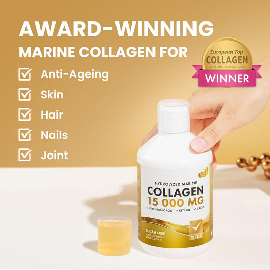 Swedish Nutra Marine Collagen 15.000 mg - Vloeibaar Viscollageen Type I & III