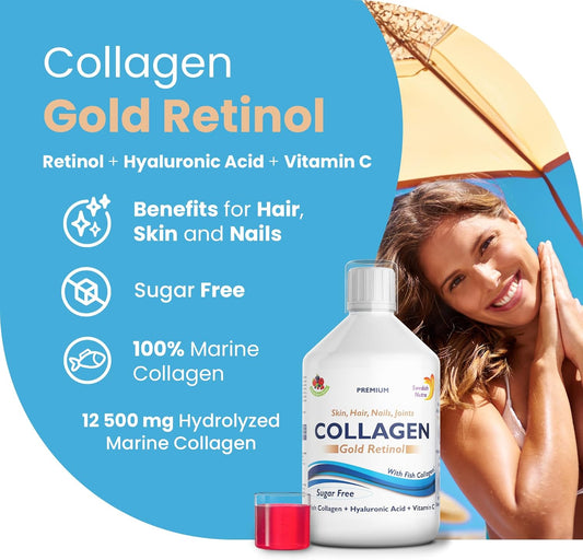 Swedish Nutra Collagen Gold Retinol suiker vrij