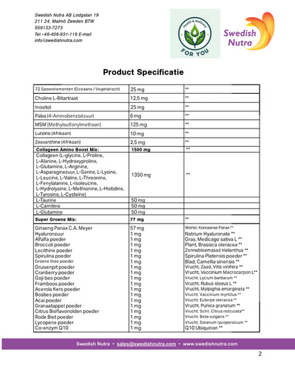 Swedish Nutra Man50+ Multivitamin 33 day supply (500ml)