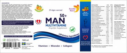 Swedish Nutra Man50+ Multivitamin 33 Tagesvorrat (500ml)
