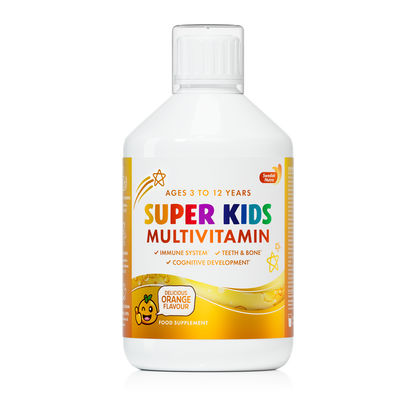 Swedish Nutra Super Kids Multivitamin voor kinderen zonder gluten of lactose-Energiebooster voor kinderen