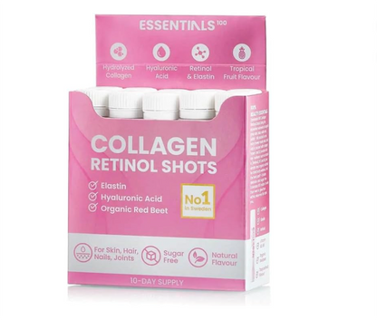 ESSENTIALS 100 Collagen Retinol Shots (10-Pack)