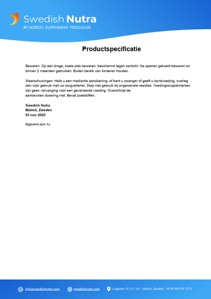 Swedish Nutra Essential Glucosamine MAX met collageen en MSM