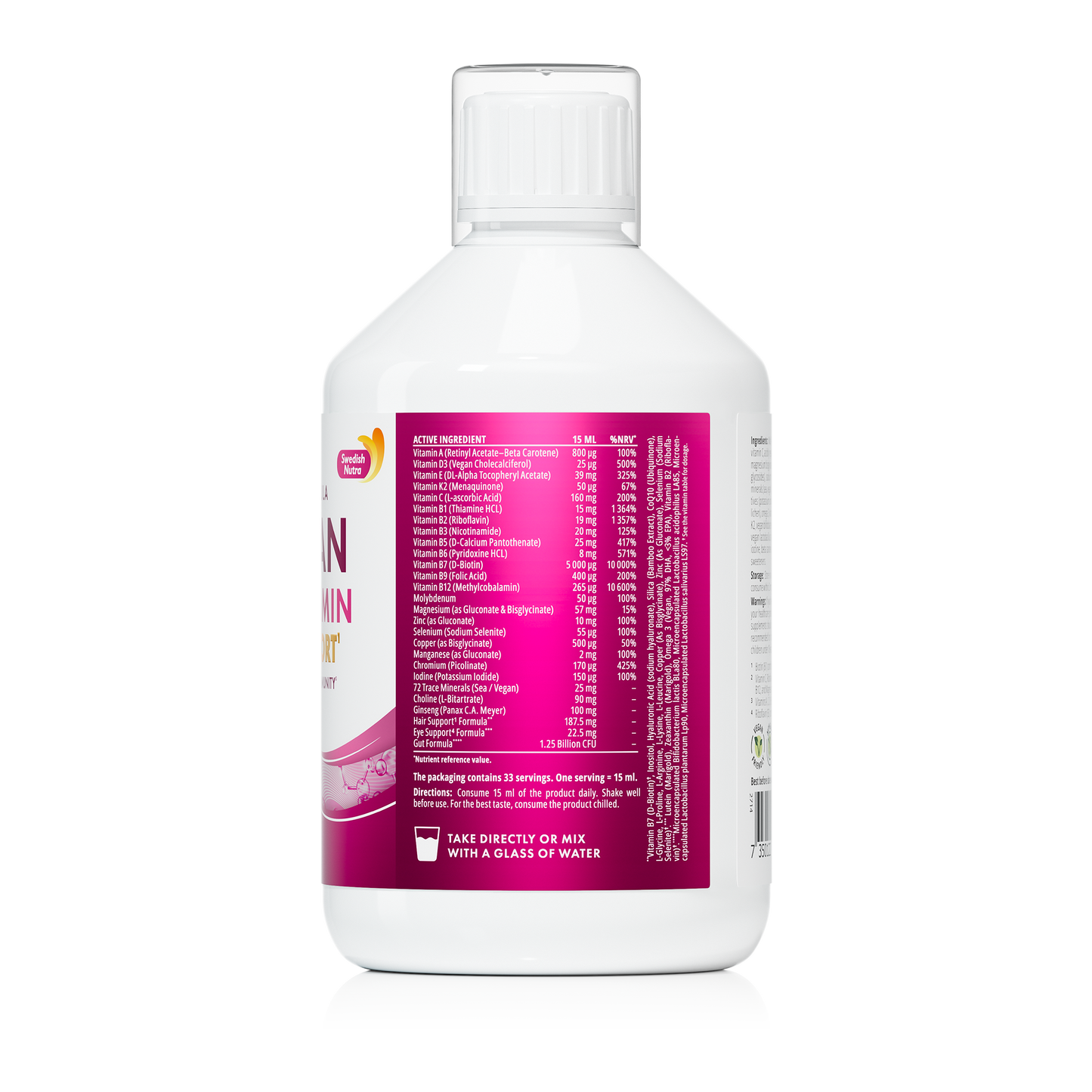Swedish Nutra Woman Multivitamin +Hair support