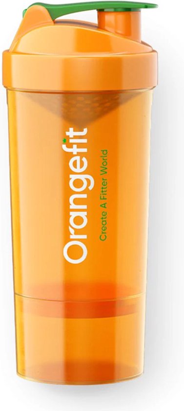 Orangefit Fitness Shakebeker - 600ml - Proteine Shaker - De Sportfles Voor Jouw Workout