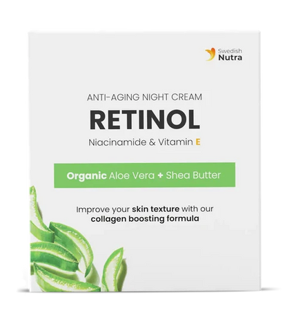 Swedish Nutra Anti-Aging Retinol Nachtcrème – 50 ml