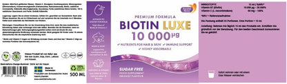 Swedish Nutra Biotin 10 000 Luxe