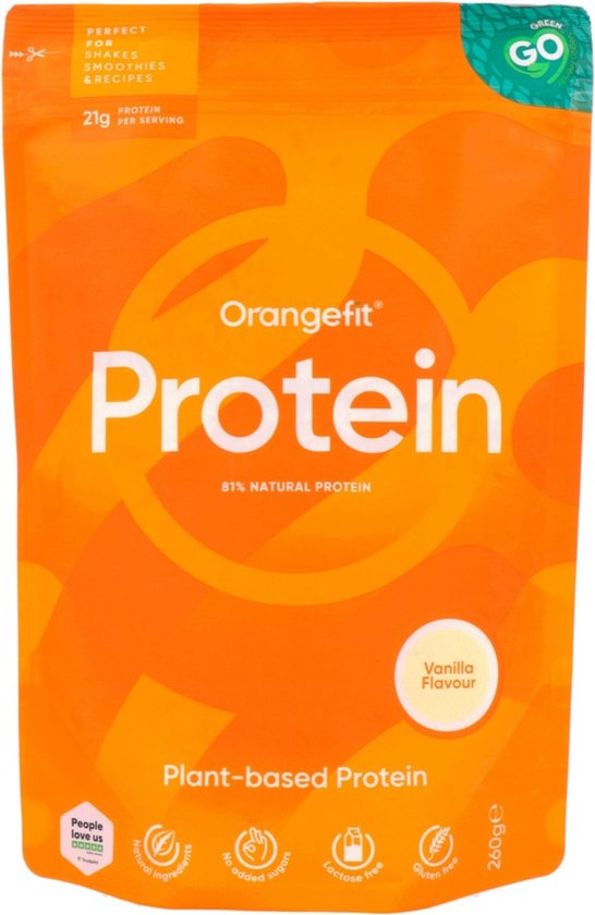 Orangefit Proteïne Poeder / Vegan Eiwitshake - 260g - Vanille
