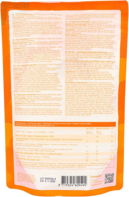 Orangefit Proteïne Poeder / Vegan Eiwitshake - 260g - Vanille