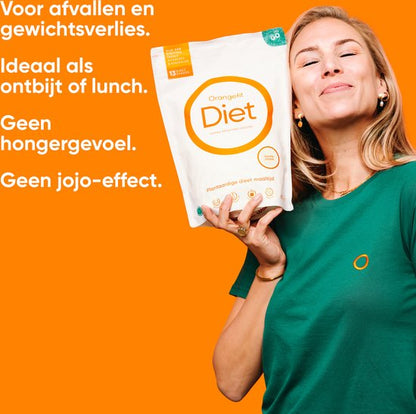 Orangefit Diet Vegan Afslankshake - Maaltijdvervanger / Maaltijdshake - Afvallen & Diëten - 850g (13 shakes) - Koffie - Nr 1 Consumentenbond