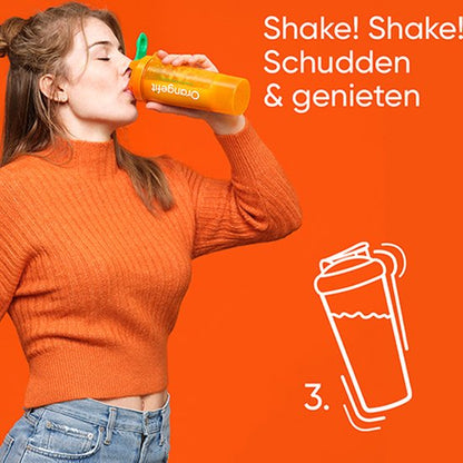 Orangefit Proteine Poeder - Vegan Proteine Shake - 750g (29 shakes) - Eiwitshake Chocolade - Lactosevrije Eiwitpoeder