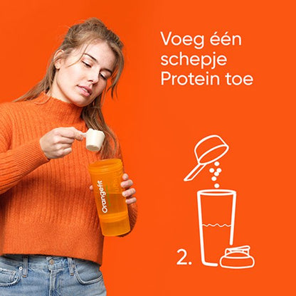 Orangefit Proteine Poeder - Vegan Proteine Shake - 750g (29 shakes) - Eiwitshake Koffie - Lactosevrije Eiwitpoeder