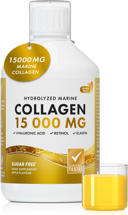 Swedish Nutra Marine Collagen 15.000 mg - Vloeibaar Viscollageen Type I & III