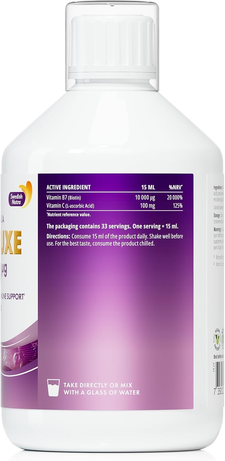 Swedish Nutra Biotin 10 000 Luxe