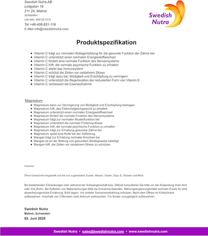 Swedish Nutra ESSENTIALS 100 Magnesium