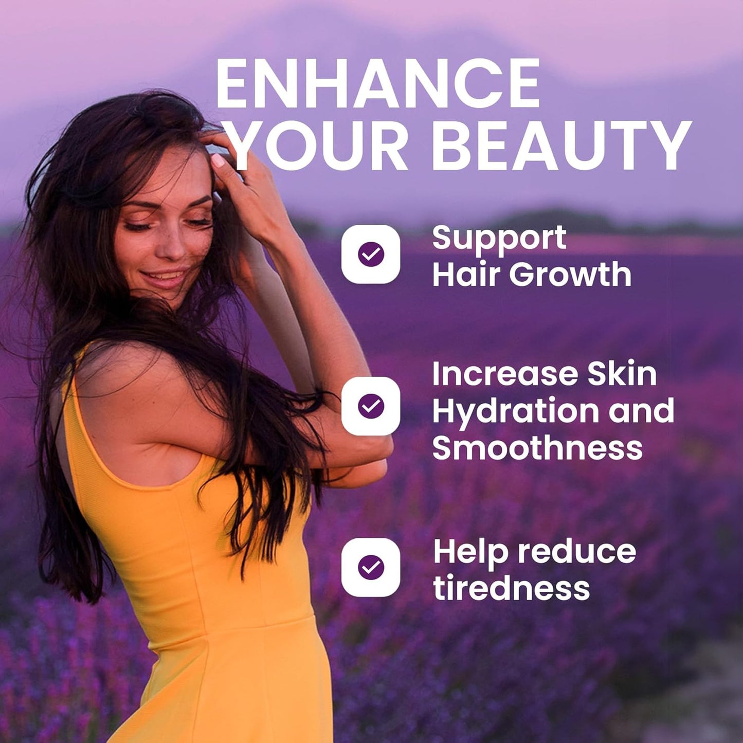 Swedish Nutra Hair, Skin & Nails Voor de gezondheid en schoonheid van haar, huid, teint en nagels. Unieke formule met 26 actieve ingrediënten: Gehydrolyseerd vloeibaar collageen.