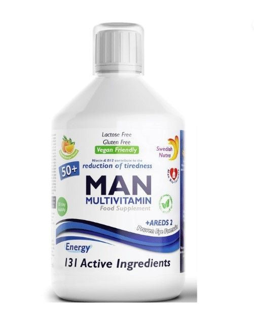 Swedish Nutra Man50+ Multivitamin 33 day supply (500ml)