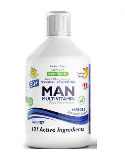 Swedish Nutra Man50+ Multivitamin 33 day supply (500ml)