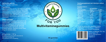 Health & Wellness For You Multivitamine Gummies 60 stuks