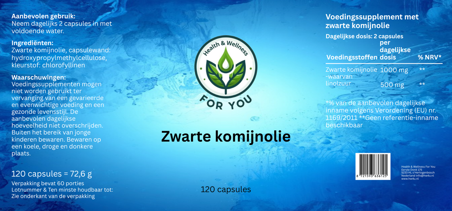 Black Seed Oil - 120 Capsules