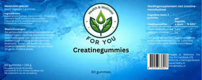 Health & Wellness For You Creatine Gummies – 60 Gummies