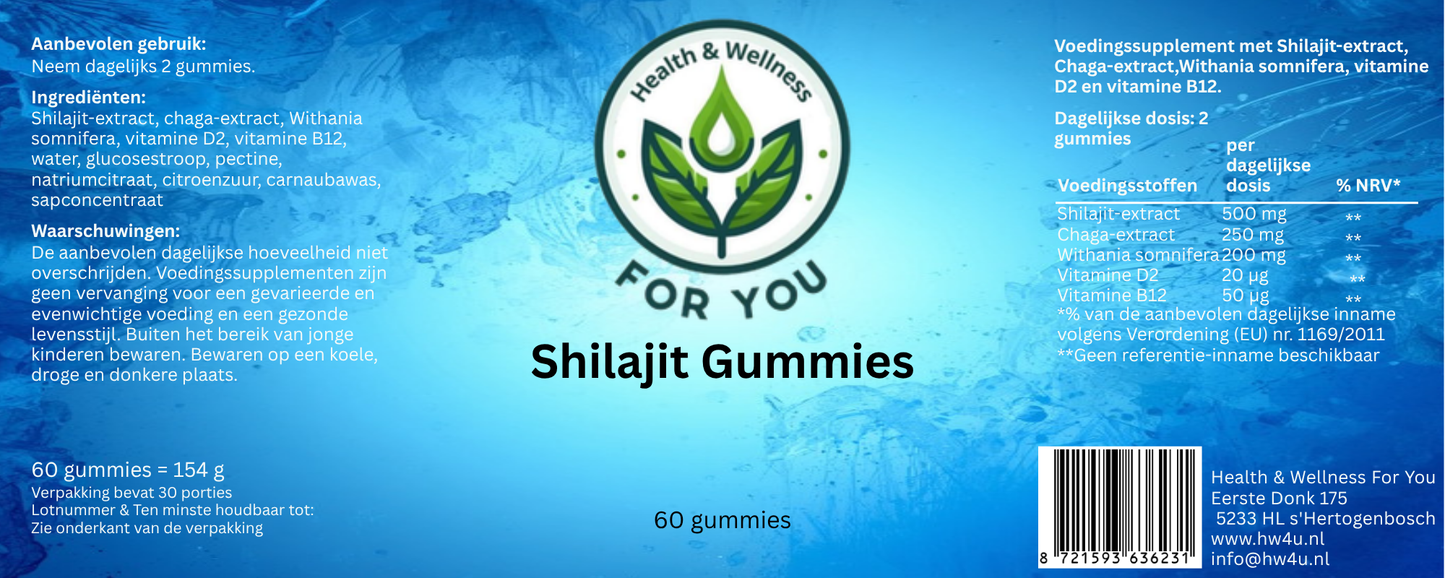 Shilajit Gummies – 60 Gummies