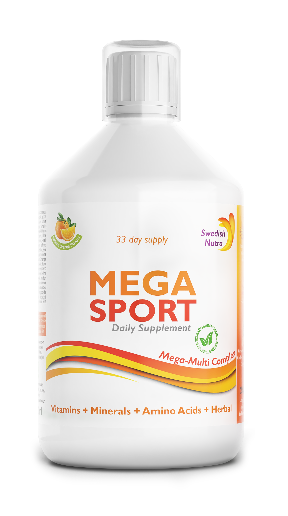 Swedish Nutra Multivitamin sport  - Vloeibare Multivitamine - Mineralen - Collageen - Voedingssupplement als drank