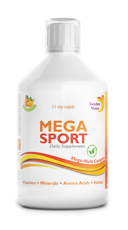 Swedish Nutra Multivitamin sport  - Vloeibare Multivitamine - Mineralen - Collageen - Voedingssupplement als drank