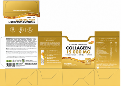 Swedish Nutra Marine Kollagen 15.000 mg – 20 Shots mit Apfelgeschmack