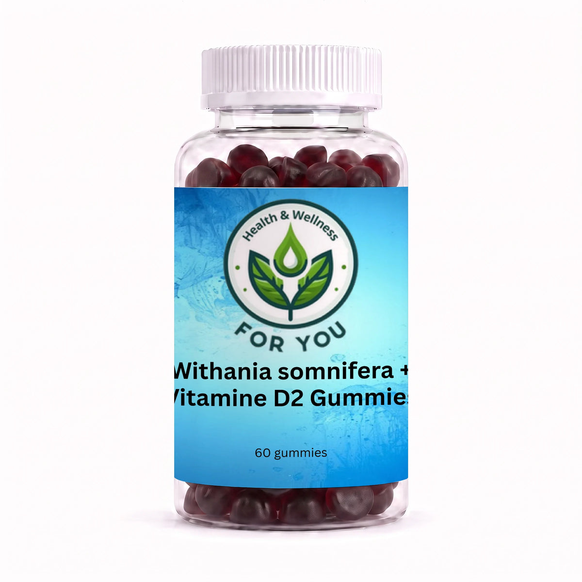 Health & Wellness For You Withania somnifera + Vitamin D2 Gummies – 60 Gummies