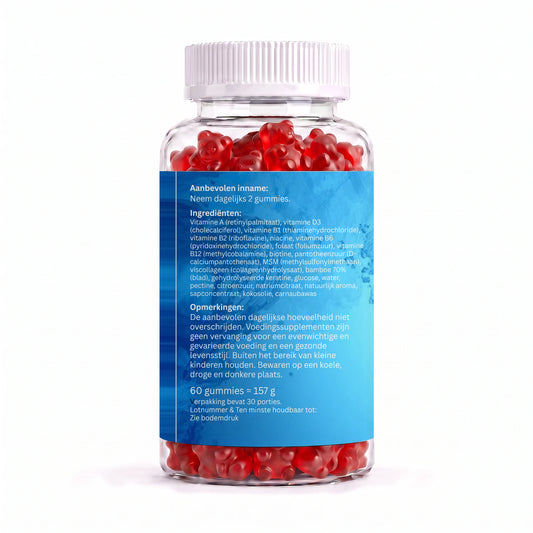 Health & Wellnes For You Gummies Haar, Huid en Nagels 60 stuks