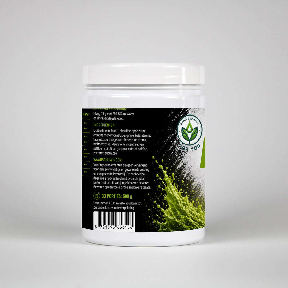 Pre-Workout Booster Green Apple - 500g