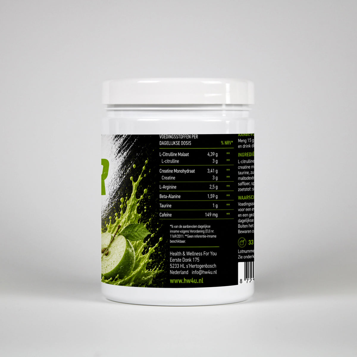 Pre-Workout Booster Green Apple - 500g