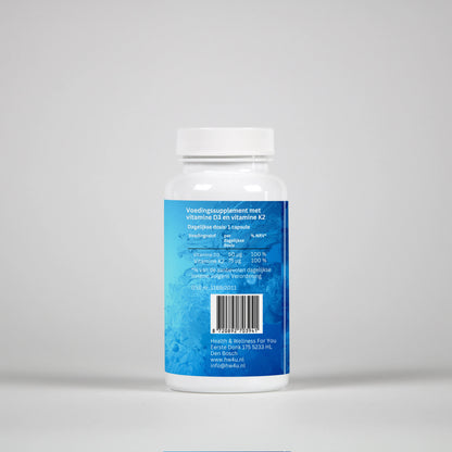 Vitamin D3 + K2 – 90 Capsules