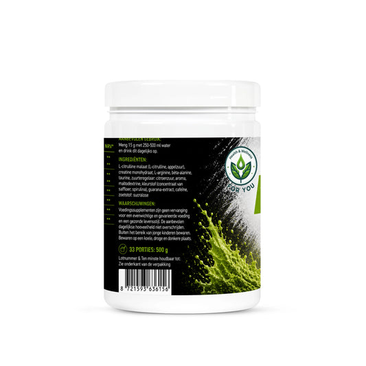 Pre-Workout Booster Green Apple - 500g