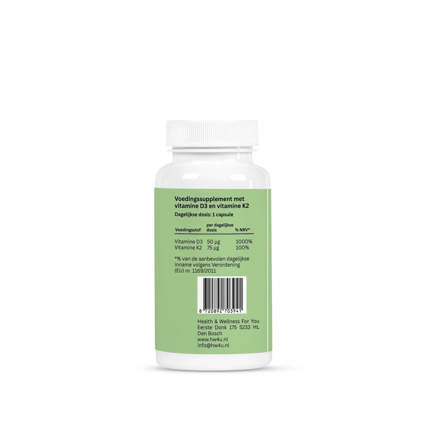 Vitamin D3 + K2 – 90 Capsules