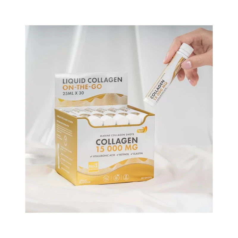 Swedish Nutra Marine Kollagen 15.000 mg – 20 Shots mit Apfelgeschmack