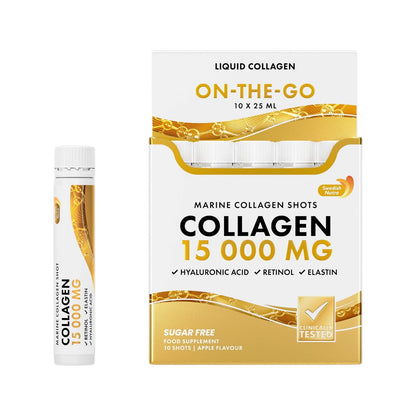 Swedish Nutra Marine Kollagen 15.000 mg – 10 Shots mit Apfelgeschmack