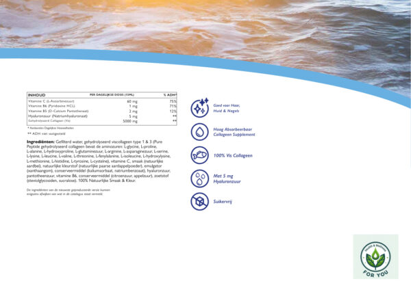Swedish Nutra Collagen marine 5000 mg Suiker vrij - Afbeelding 5
