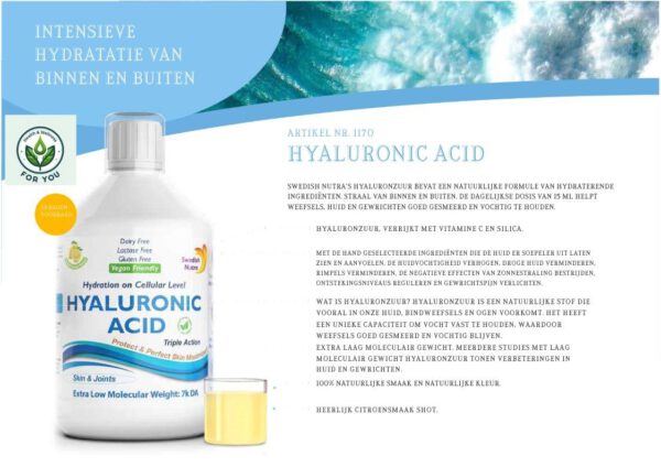 Swedish Nutra’s Hyaluronic ACID - Afbeelding 4