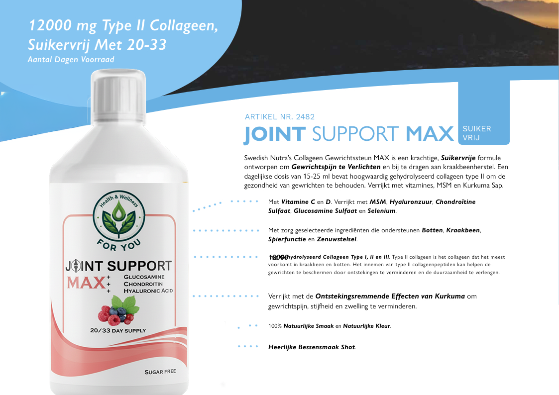Health & Wellness For You Joint Support Max - Afbeelding 4