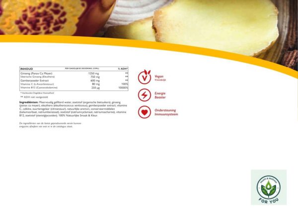 Swedish Nutra Ginseng Energy - Afbeelding 3