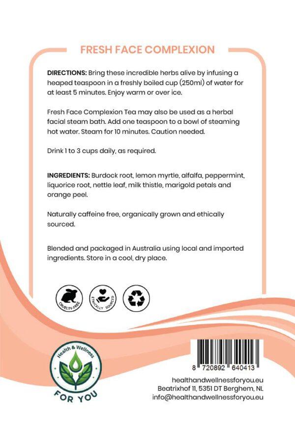 Health & Wellness For You Fresh Face complexion tea - Afbeelding 2