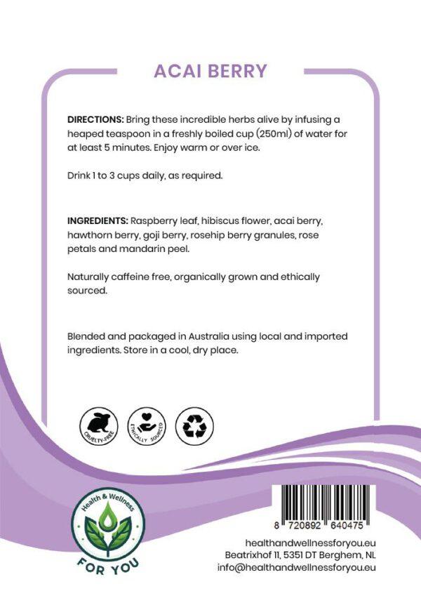 Health & Wellness For You Acai Berry thee - Afbeelding 2