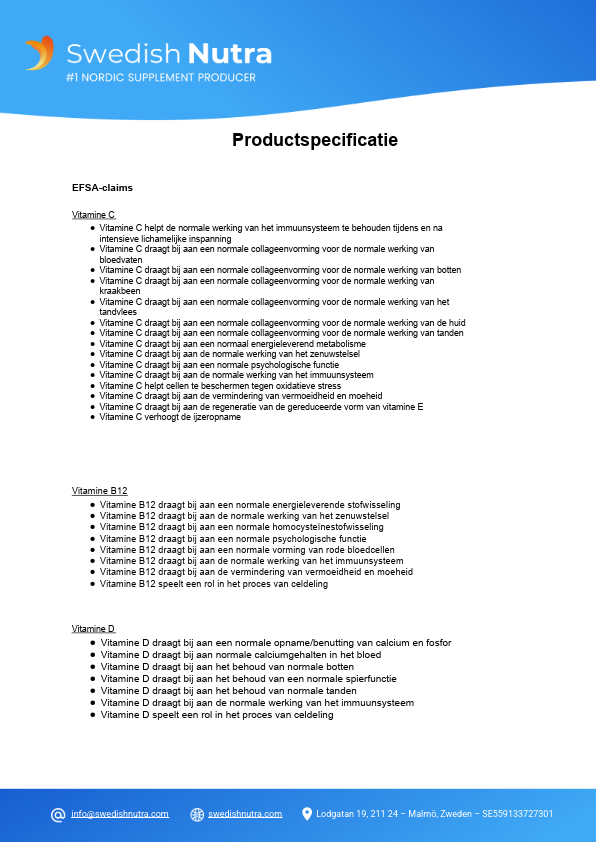 Swedish Nutra Joint Support Pro - Afbeelding 5