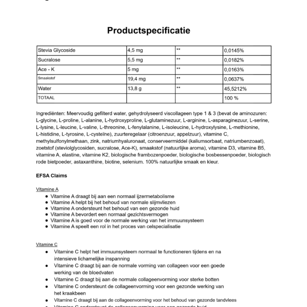 Swedish Nutra Marine Collagen 15.000 mg