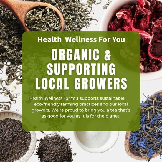 Health & Wellness For You Belly Balance Losse Bladeren Thee, Groene Munt Smaak, Biologisch, Cafeïnevrij, 90g - Afbeelding 5
